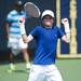 Jason Kerst celebrates winning the Men's Singles Open final in three sets in the Ann Arbor City Tennis Tournament on Sunday, July 14. Daniel Brenner I AnnArbor.com